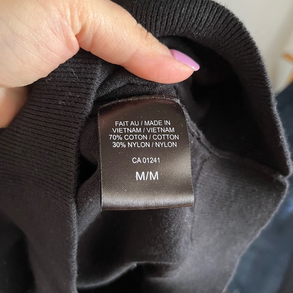 Black knit V-neck sweater- medium - Picture 4 of 6